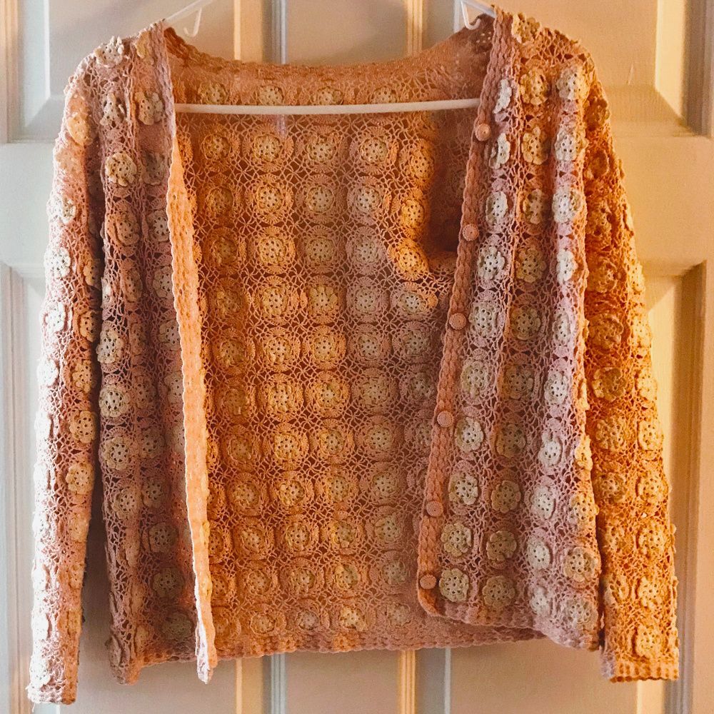 Vintage Crochet Cardigan